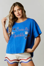 Born to Sparkle Sequin Patch Tee