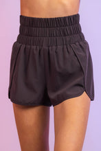 NP70025-Elasticized waist active wear shorts