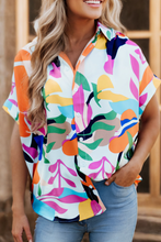 LDC  Abstract Leafy Print Short Sleeve Shirt