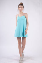 ND30840-Sleeveless Active Tennis Mini Dress