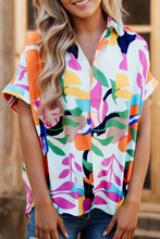 LDC  Abstract Leafy Print Short Sleeve Shirt