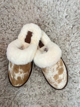 Myra Cowhide Slippers Slippers Size 8