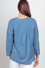 Oversized Washed Denim Top