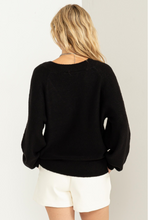 Hyfve Black V Neck Sweater