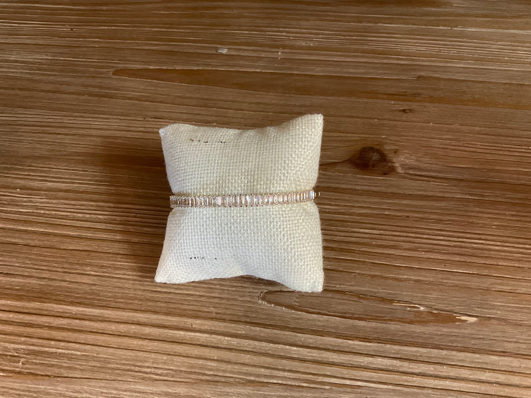 S&A Baguette Bangle with Clasp