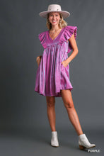 Non-Stretch Satin Dress with Side Pockets