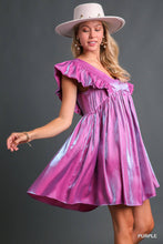 Non-Stretch Satin Dress with Side Pockets