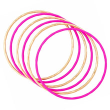 What's Hot Color Coated and Metal Gold Bangles Set of 6