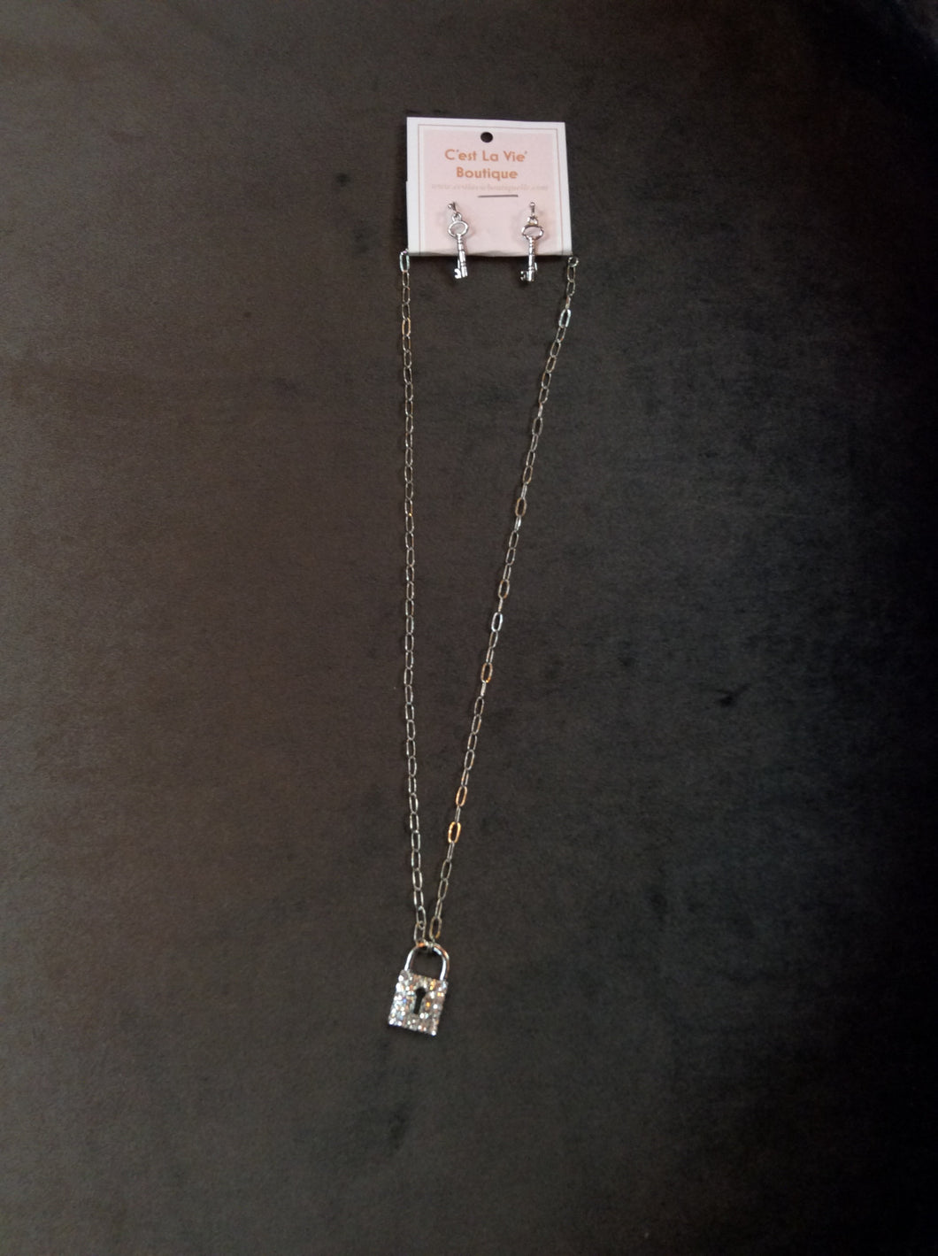 Silver Locket Chain Necklace
