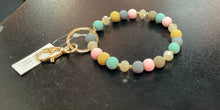 Avenue T Clay and Glass Bead Keychain
