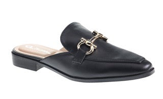 Chinese Laundry Gold Chain Black Mule