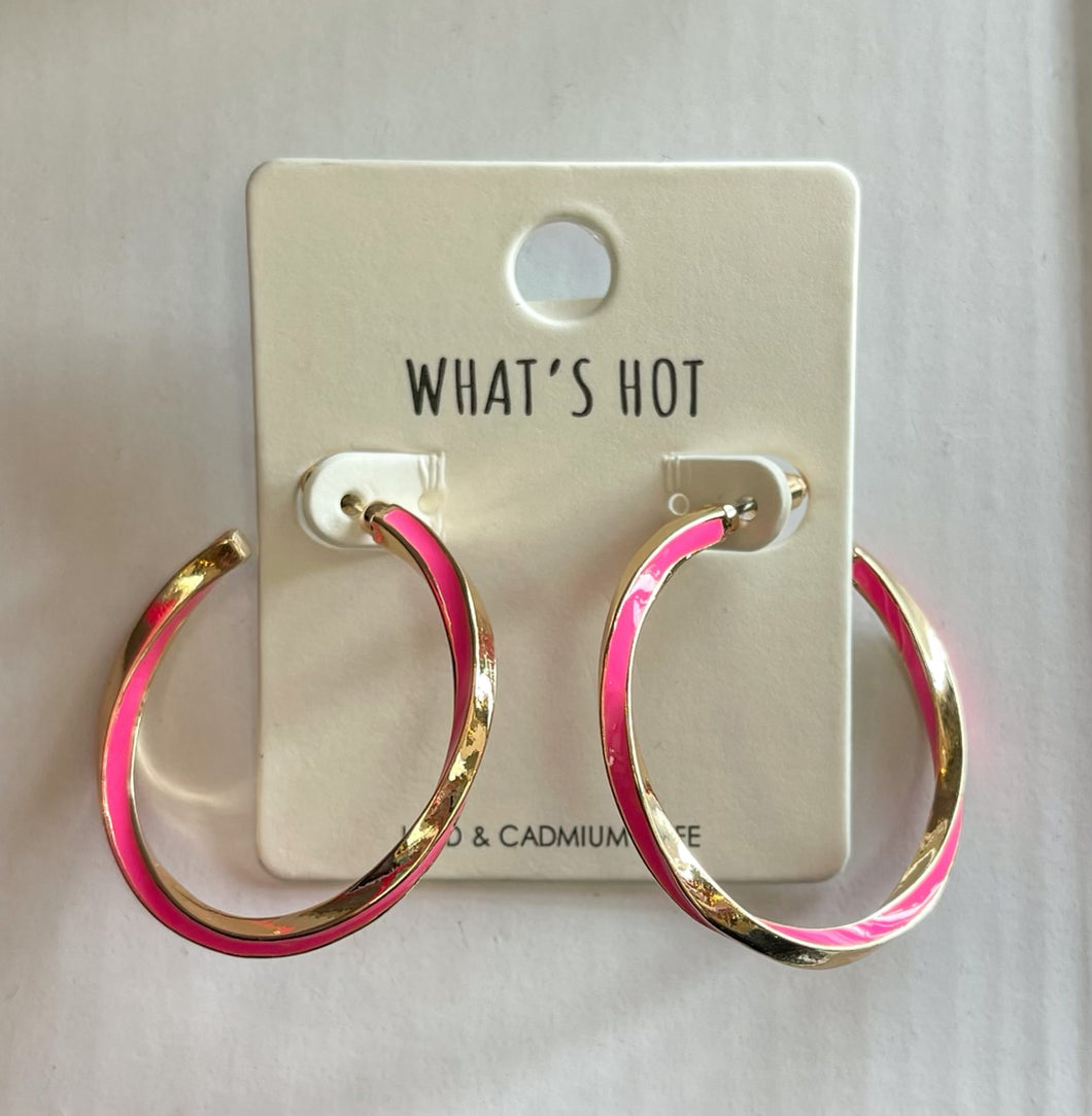 What's New Hot Pink and Gold Twisted 1.5