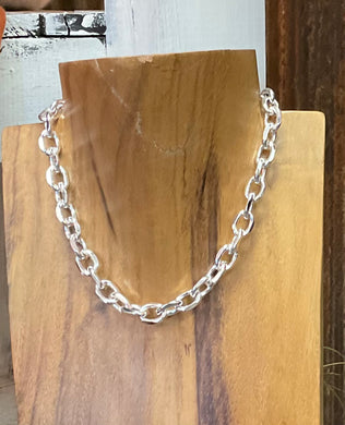 Avenue T Silver Chain Necklace