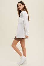 Wishlist White Long Sleeve Button Up Top