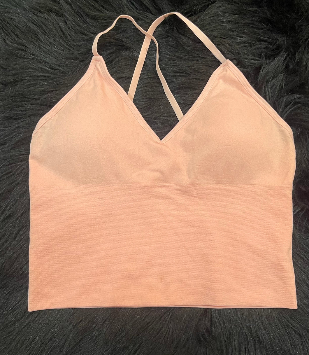 Light Pink Crop Top with Pads