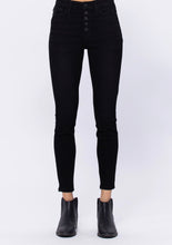 Judy Blue Black Button Fly High Rise Skinny