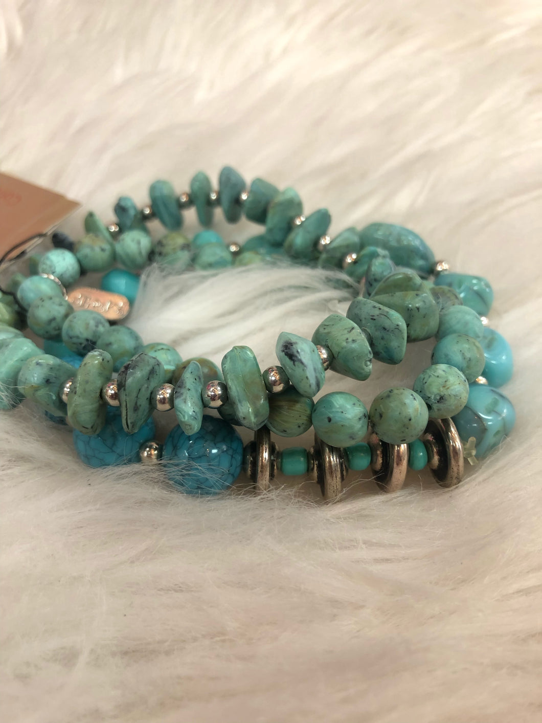 Beaded Turquoise Bracelet Set